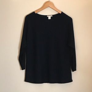H&M Basic Women’s Small Navy Blue Long Sleeve Sweater